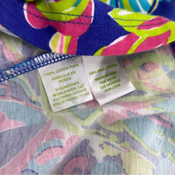 Lilly Pulitzer  Monterey Toucan Play Multi Racer Back Tank Swing Dress Size S - Picture 6 of 6